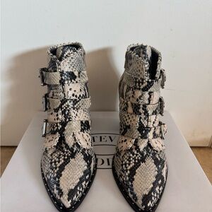 Steve Madden Women's Snakeskin Ankle Boots